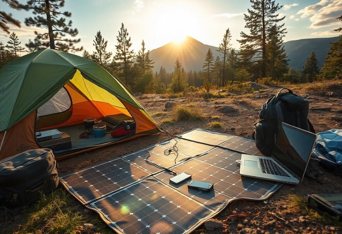 bracket and portable solar panels