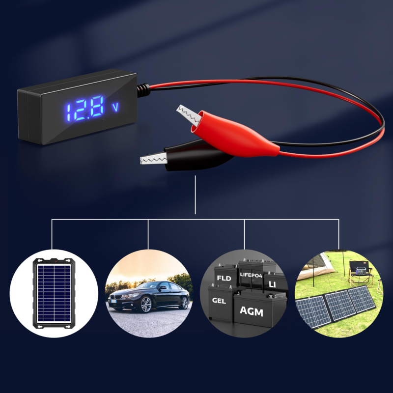 Powoxi Battery Tester, Battery Health Assessment, 6V 12V 24V 48V