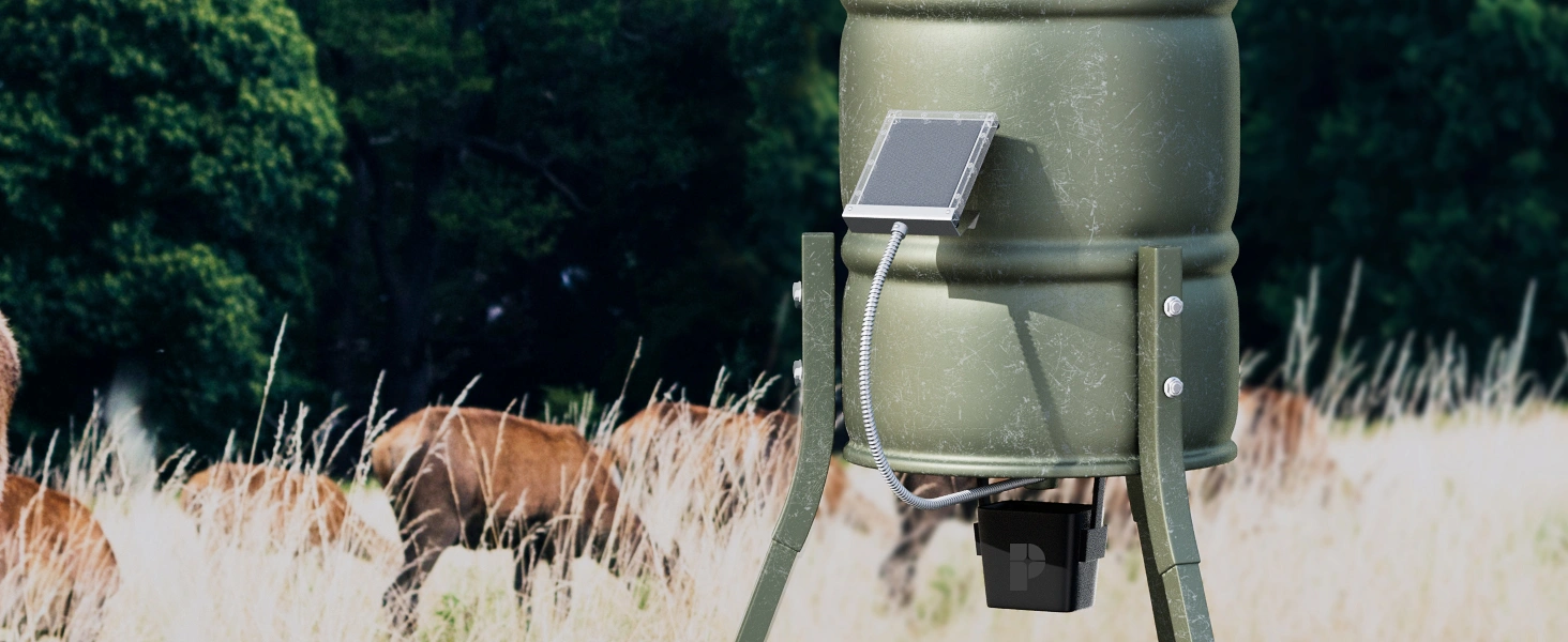 POWOXI 1.5W Solar Panel for 6V Deer Feeder
