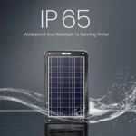 POWOXI 12W Solar Car Battery Charger 12V solar car battery charger kit water proof and water resistant