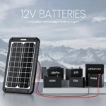 POWOXI 15W Solar Car Battery Charger 12V solar car battery charger kit for lifePo Lithium SLA AGM EFB Batteries