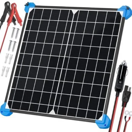 20W 12V Solar Battery Charger Maintainer A 1