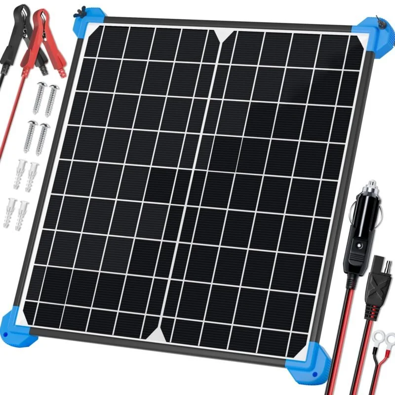 20W 12V Solar Battery Charger Maintainer A 1