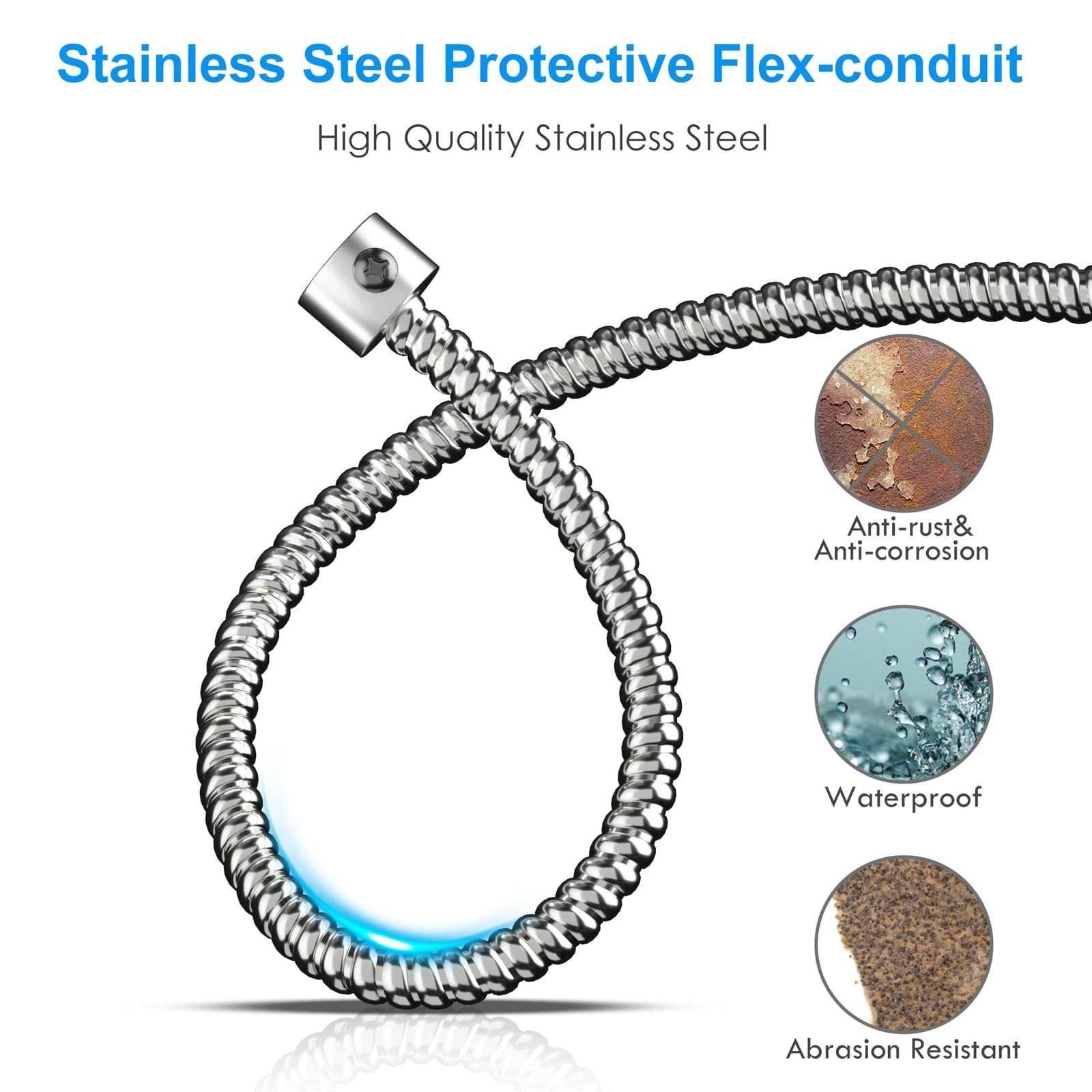 POWOXI Solar Panel for Deer Feeder 12V 1.7W White