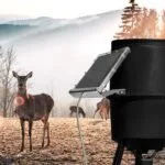 POWOXI Solar Panel for Deer Feeder 12V 1.7W White 8