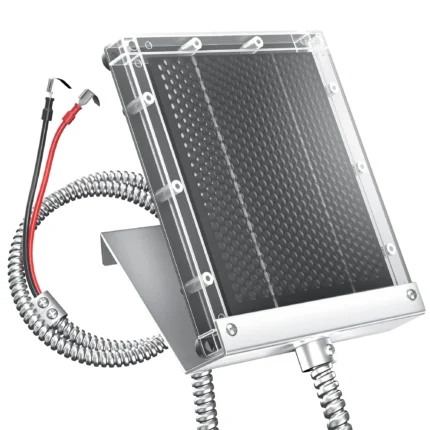 POWOXI 1.7W Solar Panel for 12V Deer Feeder look