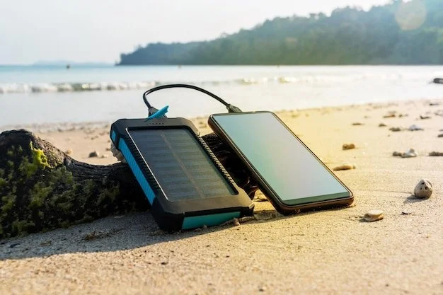 portable solar panel is beach